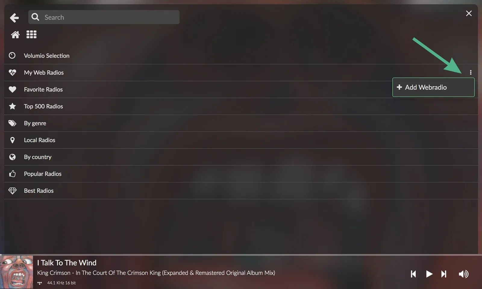 add-web-radio-menu