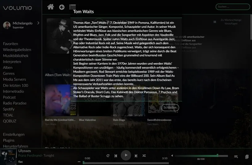 MyVolumio Music Player Discovery Feature